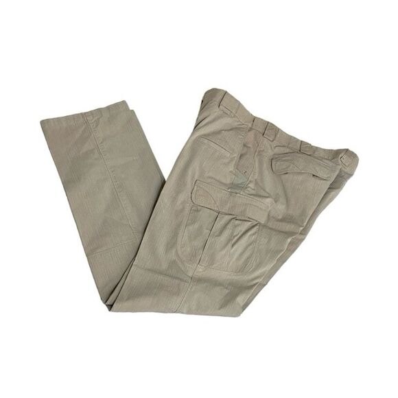 5.11 TACTICAL SERIES Pants Beige Ripstop Cargo Pockets Mens Size 36 x 36 - Picture 2 of 11